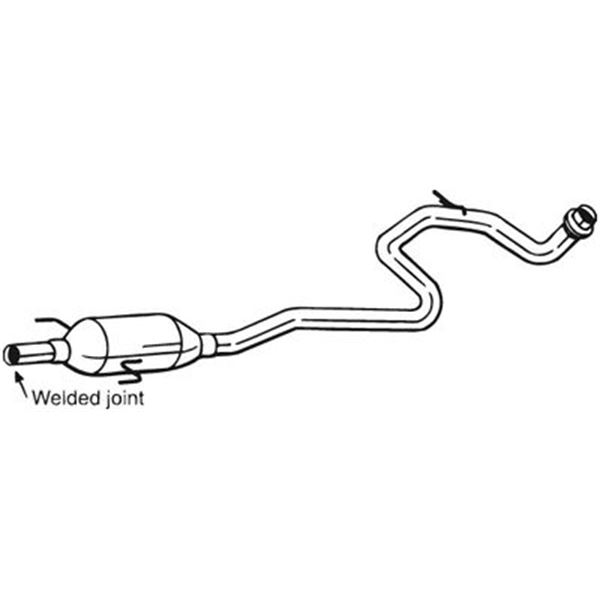 1 silencieux d'échappement intermédiaire Bosal 281899