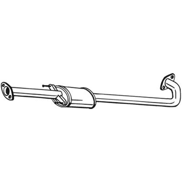 1 silencieux d'échappement intermédiaire Bosal 282745