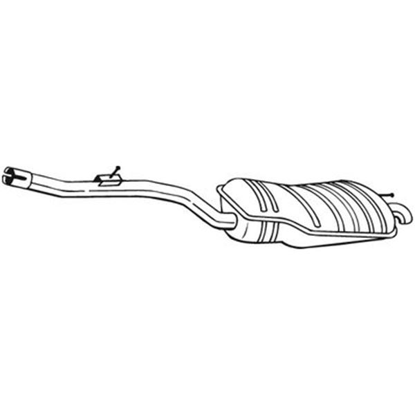 1 silencieux d'échappement arrière Bosal 282901