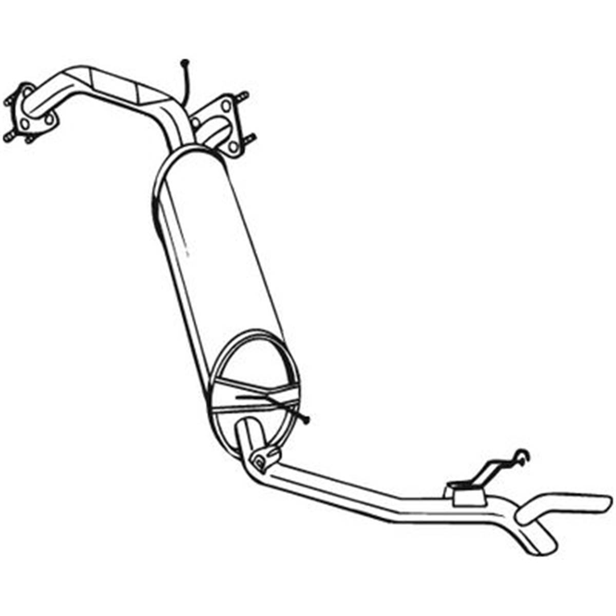 Silencieux D'échappement Arrière Bosal 282963