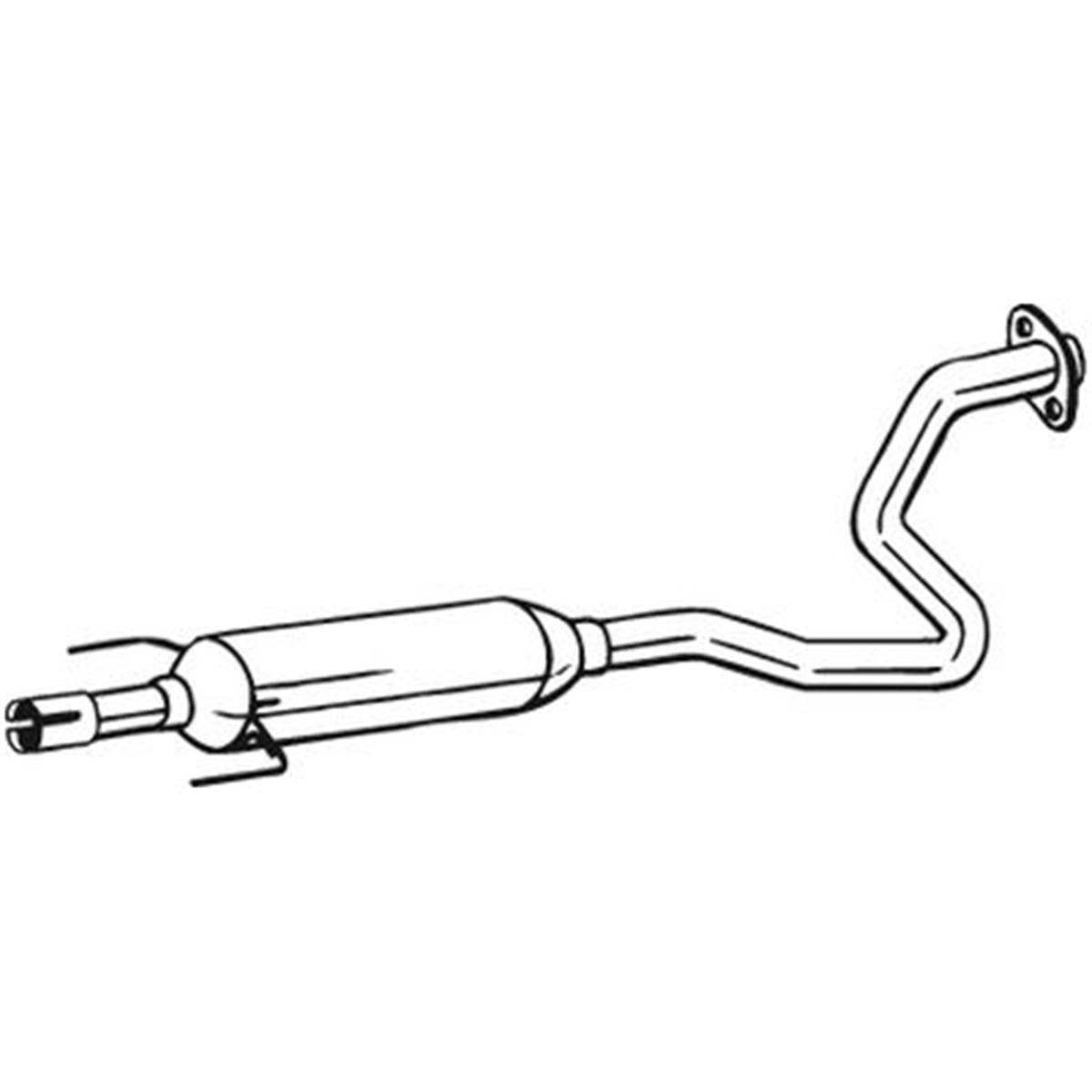 Silencieux D'échappement Intermédiaire Bosal 282983