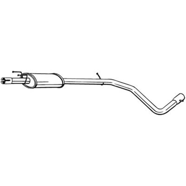 1 silencieux d'échappement intermédiaire Bosal 286115