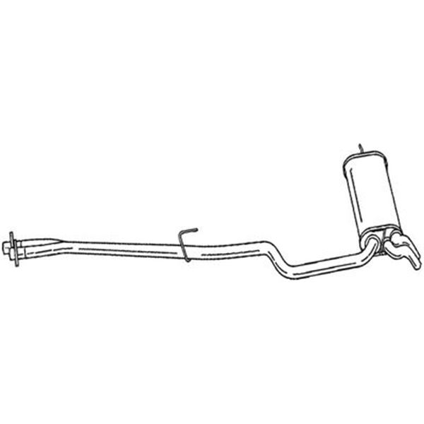 1 silencieux d'échappement arrière Bosal 288119