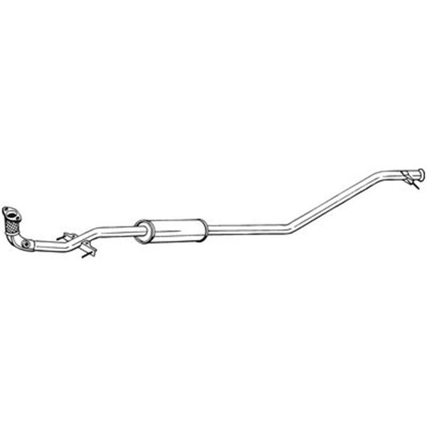 1 silencieux d'échappement avant Bosal 290091