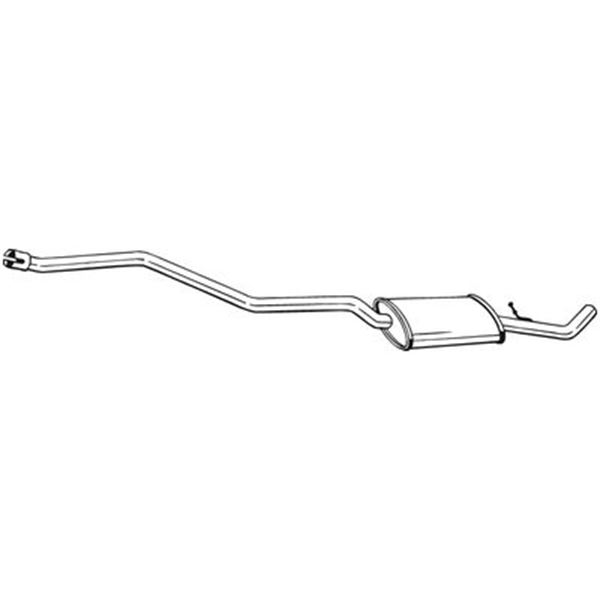 1 silencieux d'échappement intermédiaire Bosal 291023