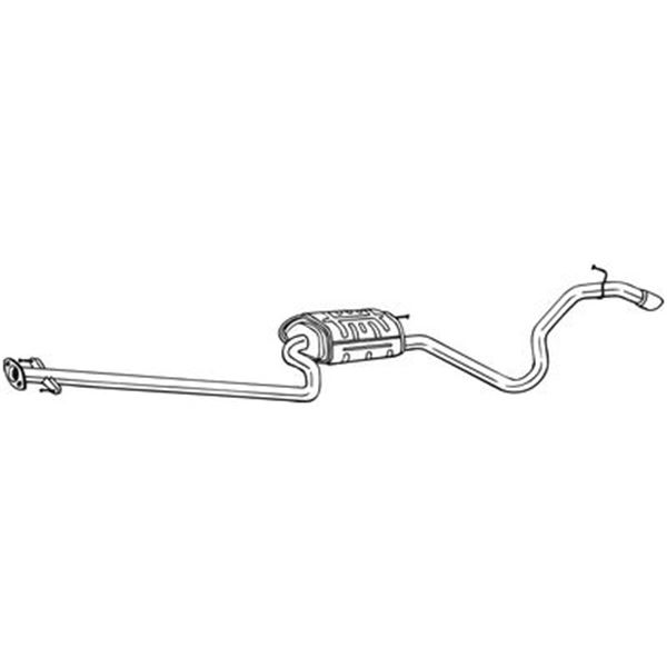 1 silencieux d'échappement arrière Bosal 292057
