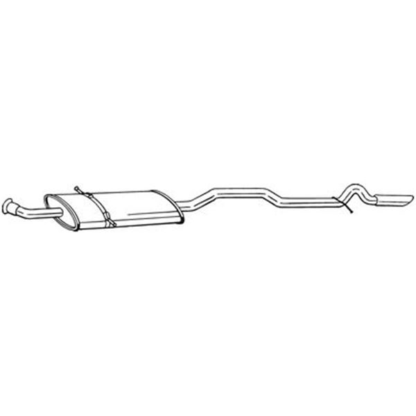 1 silencieux d'échappement arrière Bosal 293003