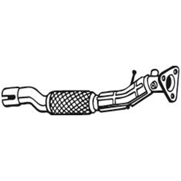 1 tuyau d'échappement Bosal 750125