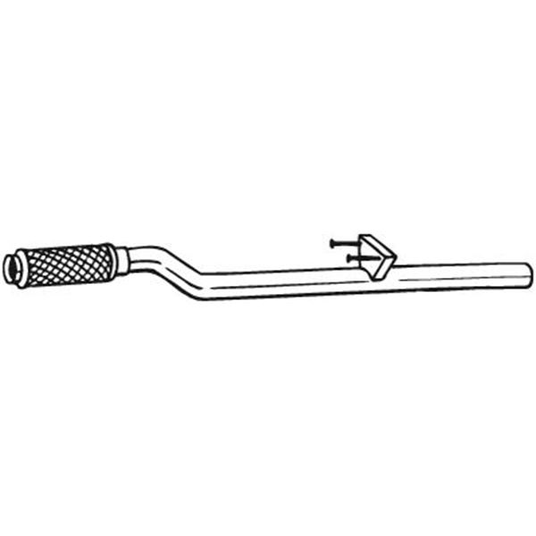 1 tuyau d'échappement Bosal 850079