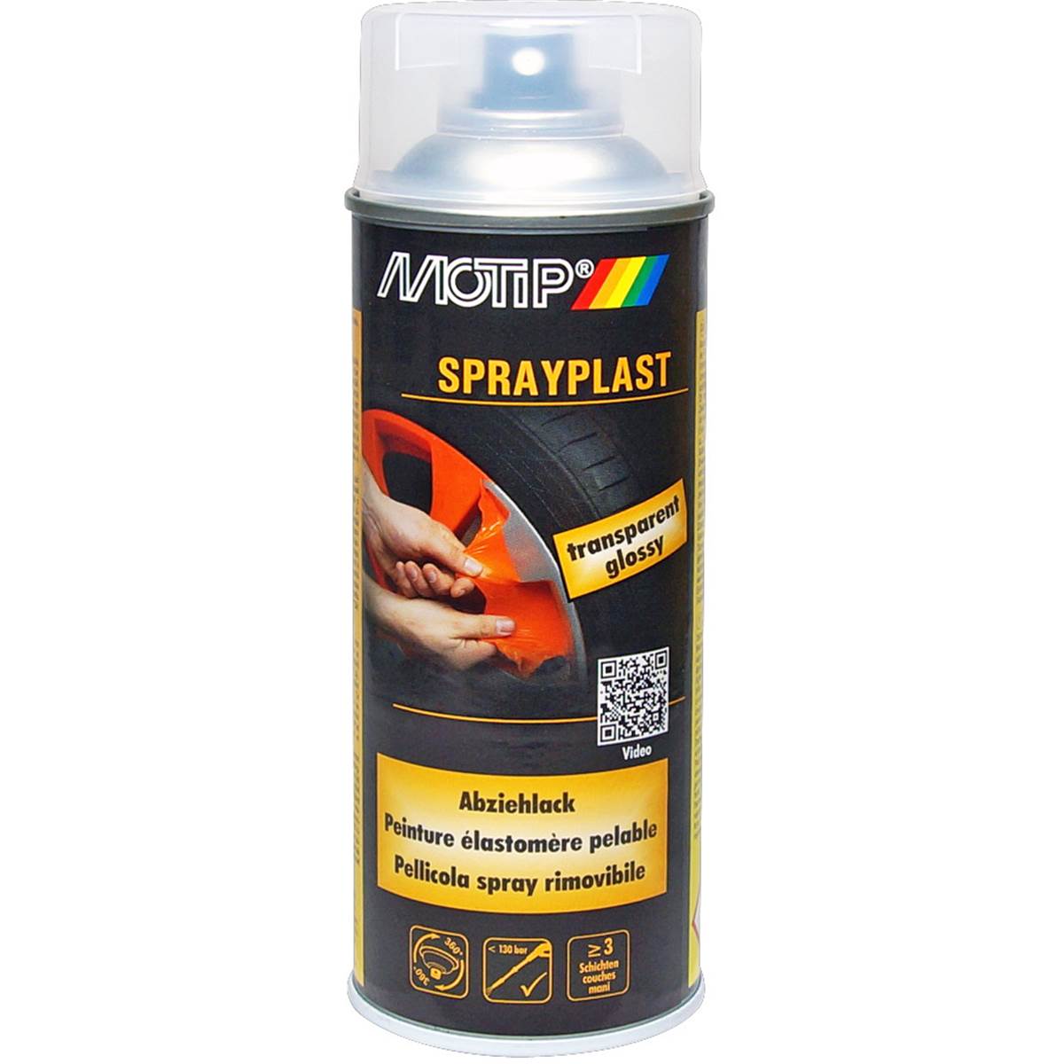 Aérosol Élastomère Pelable Sprayplast Peinture, Transparent 400 Ml