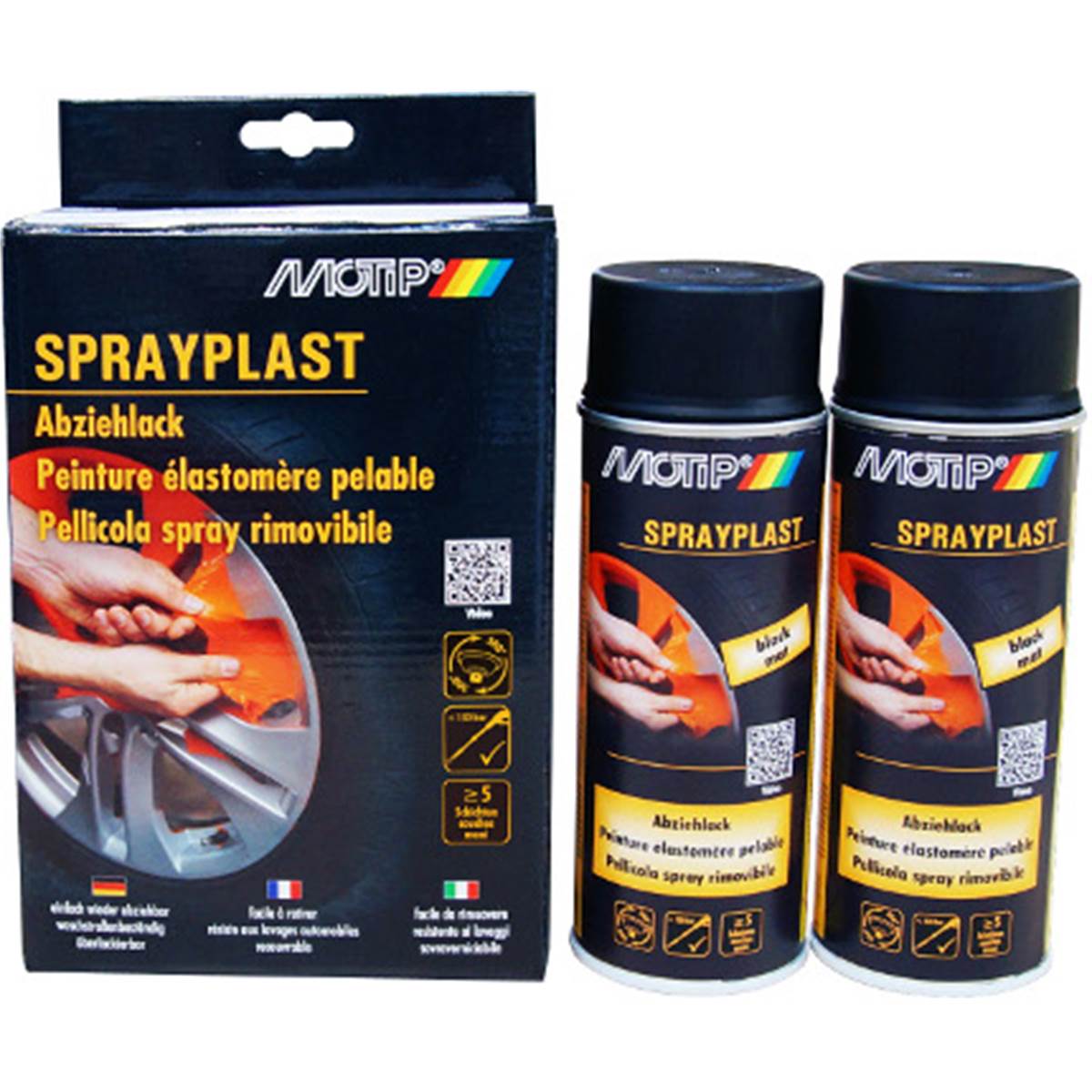 Aérosol Élastomère Pelable Sprayplast Peinture, Transparent 2 X 400 Ml