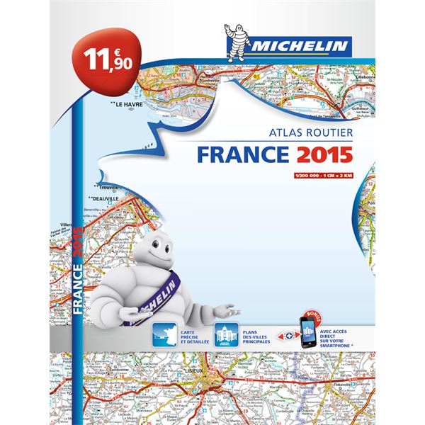 Atlas routier broché France 2015 Michelin