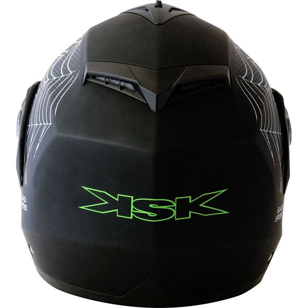 Casque moto modulable Black Spider noir mat KSK taille M