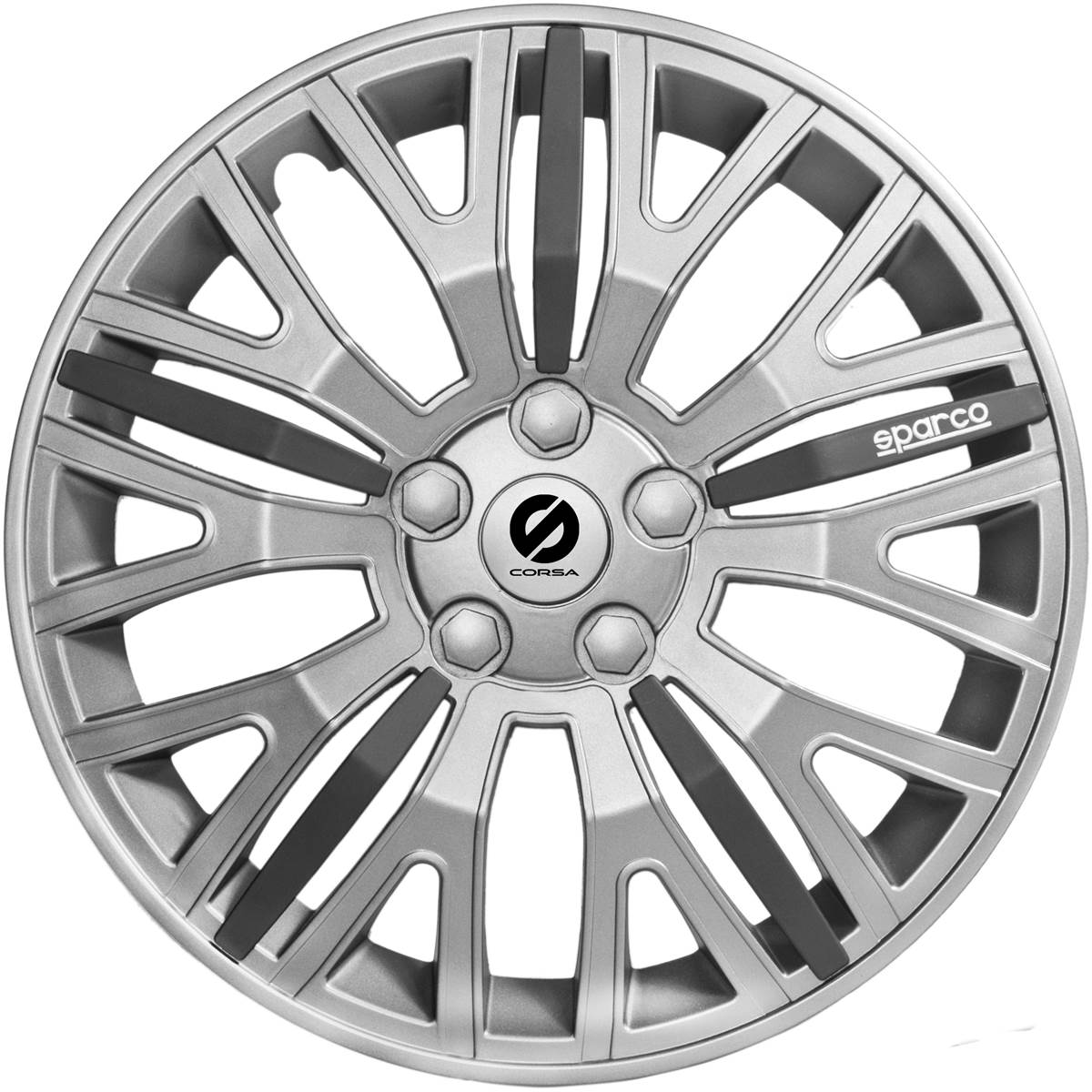 Jeu De Enjoliveurs (4 pièces) Sparco 15" Gris/ Noir