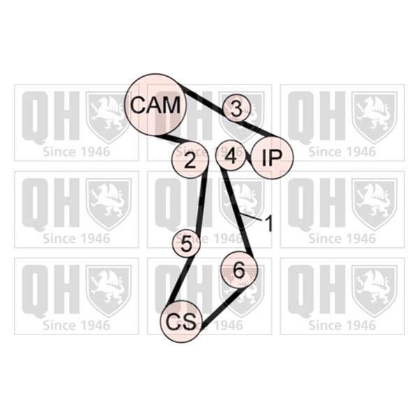 1 kit de distribution Quinton Hazell QBK766