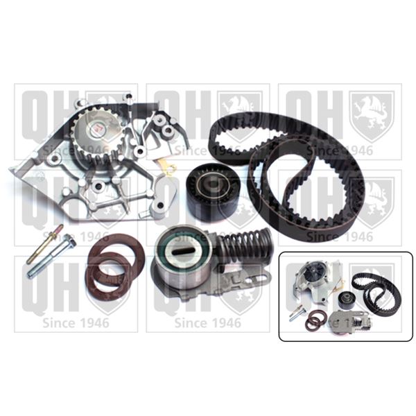1 kit de distribution + 1 pompe à eau Quinton Hazell QBPK1180