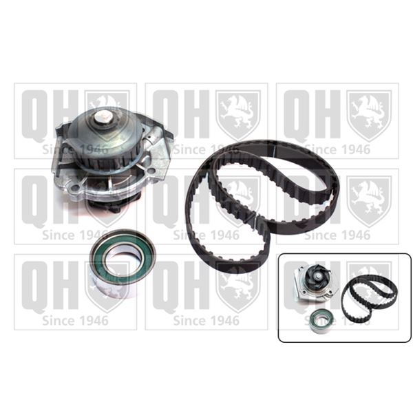 1 kit de distribution + 1 pompe à eau Quinton Hazell QBPK1280