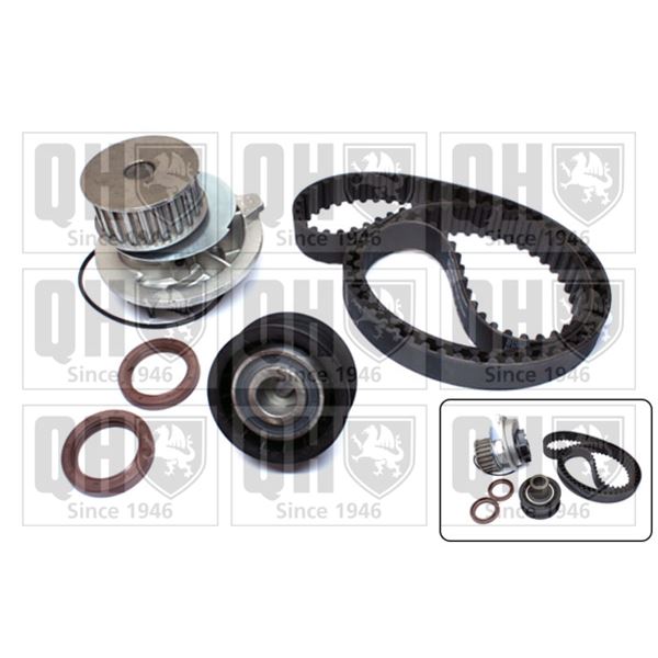 1 kit de distribution + 1 pompe à eau Quinton Hazell QBPK1460