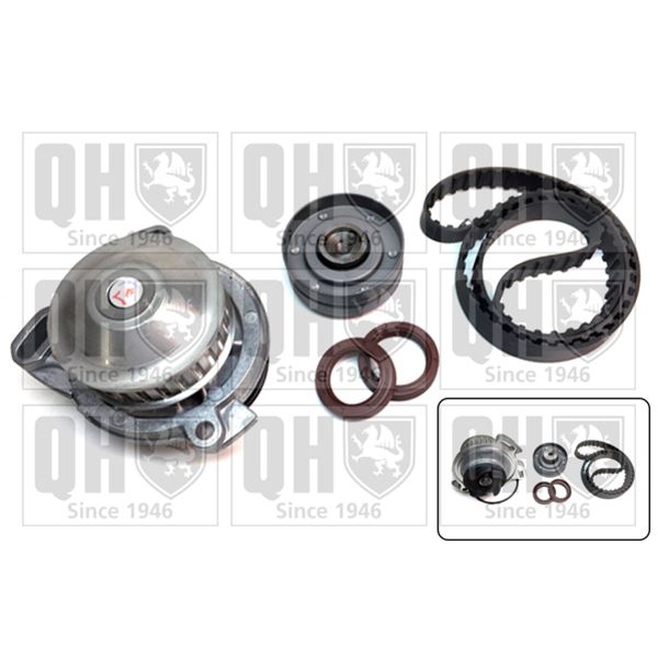 1 kit de distribution + 1 pompe à eau Quinton Hazell QBPK2850