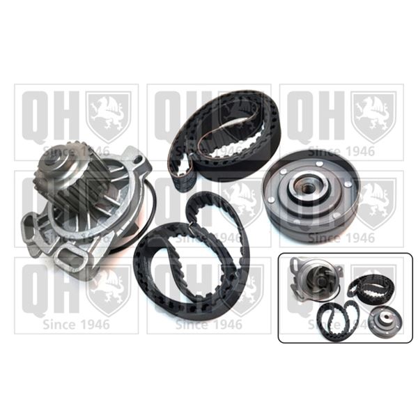 1 kit de distribution + 1 pompe à eau Quinton Hazell QBPK2890