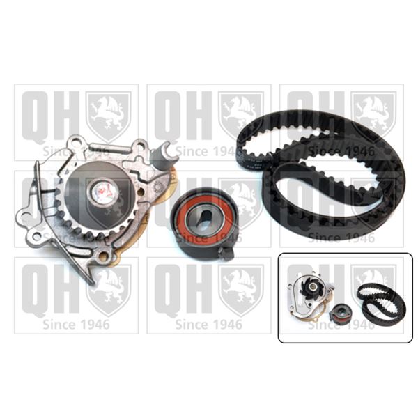 1 kit de distribution + 1 pompe à eau Quinton Hazell QBPK3840