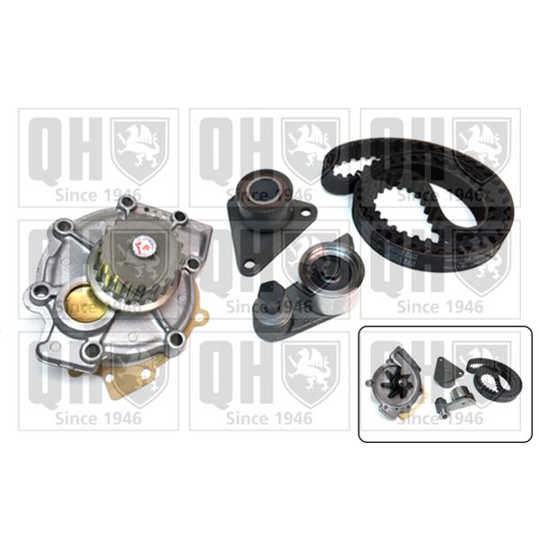 1 kit de distribution + 1 pompe à eau Quinton Hazell QBPK4560