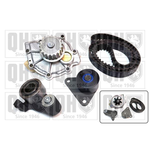 1 kit de distribution + 1 pompe à eau Quinton Hazell QBPK4570