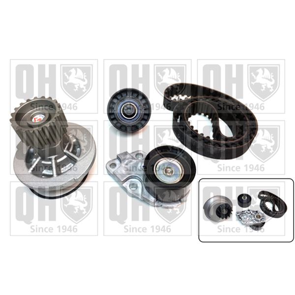 1 kit de distribution + 1 pompe à eau Quinton Hazell QBPK4600