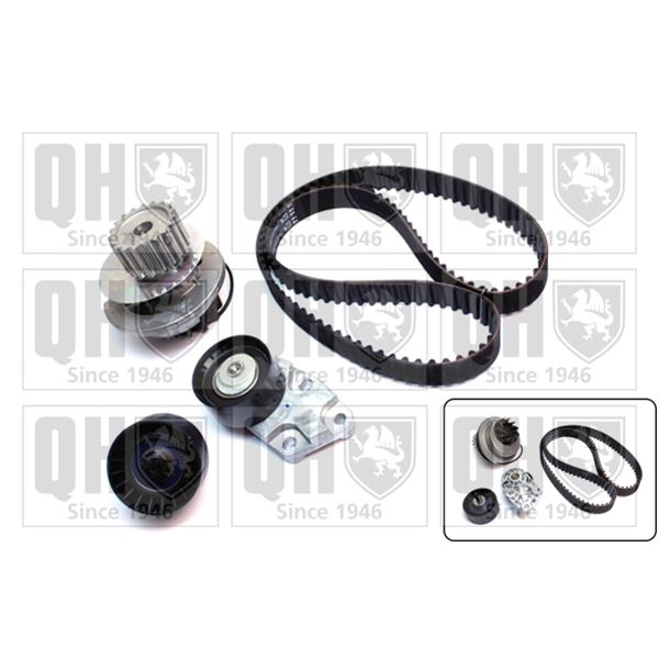1 kit de distribution + 1 pompe à eau Quinton Hazell QBPK4601
