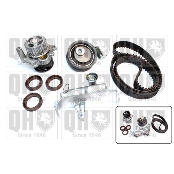 1 kit de distribution + 1 pompe à eau Quinton Hazell QBPK5570