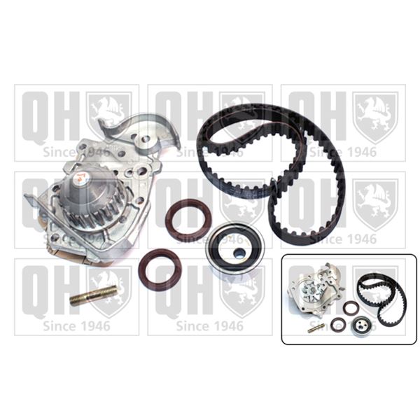 1 kit de distribution + 1 pompe à eau Quinton Hazell QBPK5590