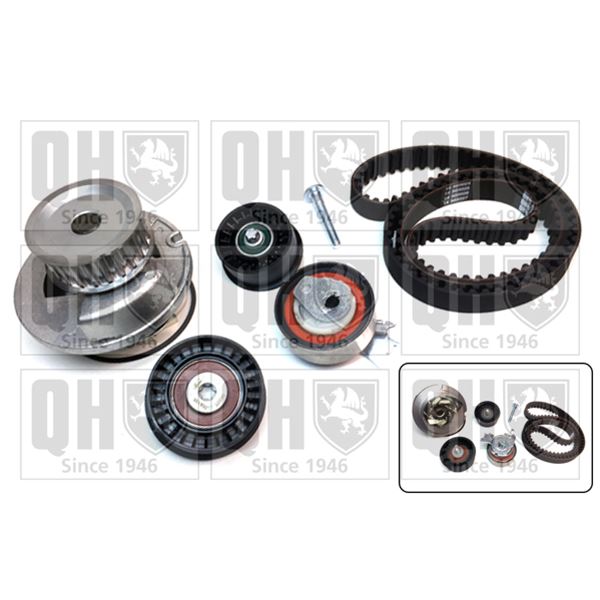 1 kit de distribution + 1 pompe à eau Quinton Hazell QBPK5791