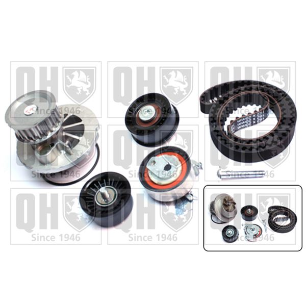 1 kit de distribution + 1 pompe à eau Quinton Hazell QBPK5792