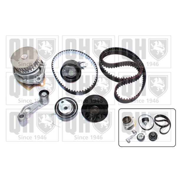 1 kit de distribution + 1 pompe à eau Quinton Hazell QBPK5820