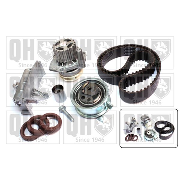 1 kit de distribution + 1 pompe à eau Quinton Hazell QBPK5832