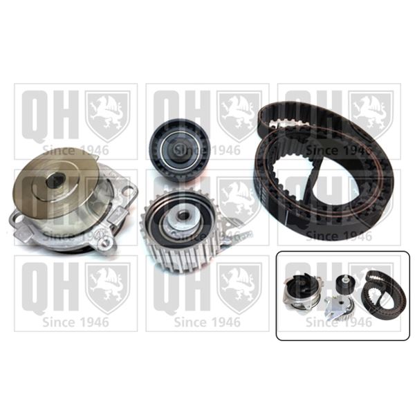 1 kit de distribution + 1 pompe à eau Quinton Hazell QBPK5870