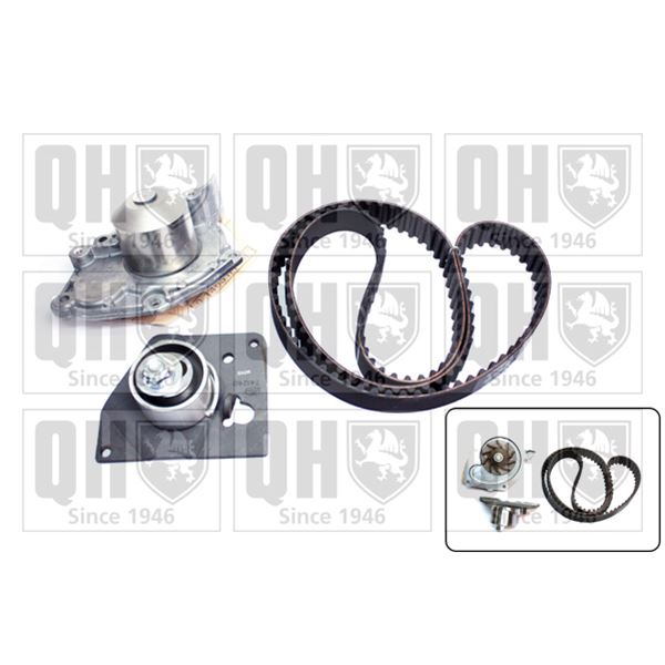 1 kit de distribution + 1 pompe à eau Quinton Hazell QBPK5900