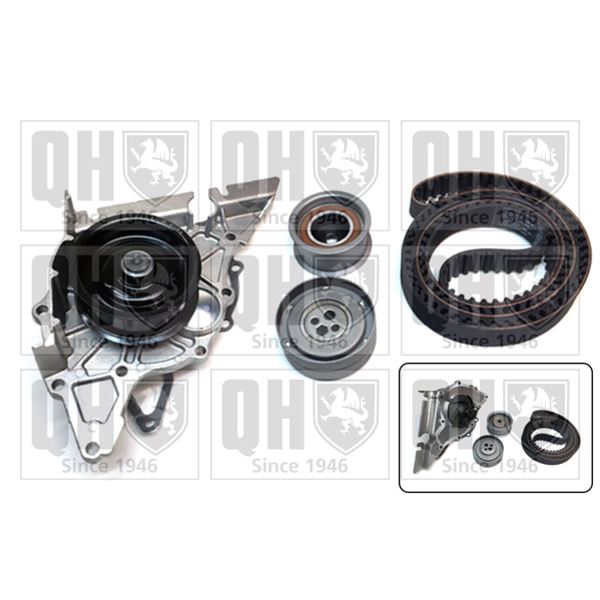 1 kit de distribution + 1 pompe à eau Quinton Hazell QBPK6040