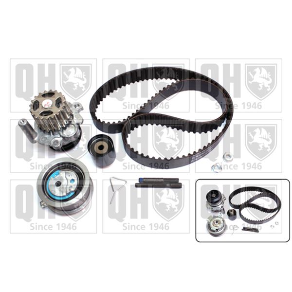 1 kit de distribution + 1 pompe à eau Quinton Hazell QBPK6252