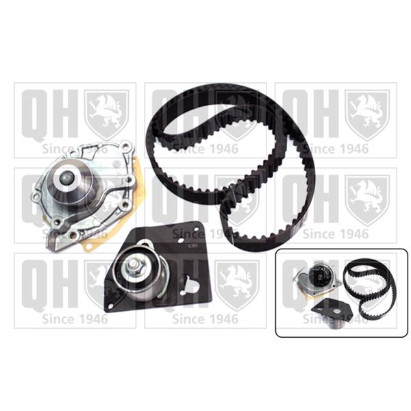 1 kit de distribution + 1 pompe à eau Quinton Hazell QBPK6320