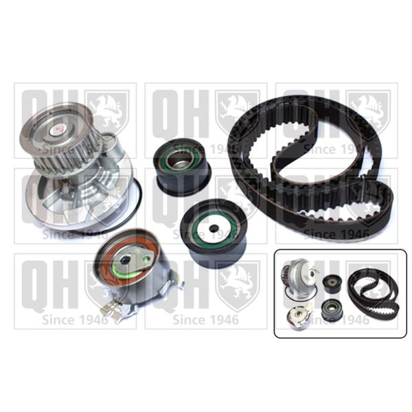 1 kit de distribution + 1 pompe à eau Quinton Hazell QBPK6351