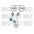 1 kit de distribution + 1 pompe à eau Quinton Hazell QBPK6351