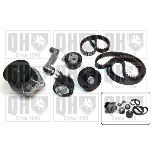 1 kit de distribution + 1 pompe à eau Quinton Hazell QBPK6400