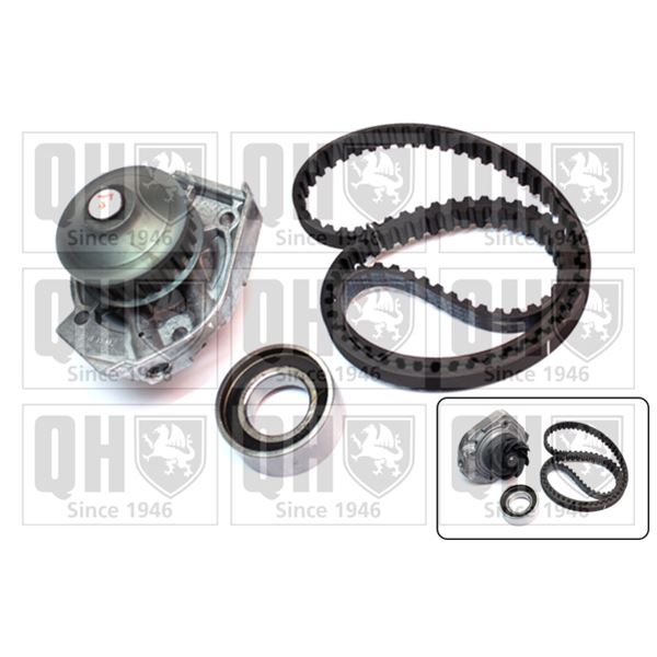 1 kit de distribution + 1 pompe à eau Quinton Hazell QBPK6490