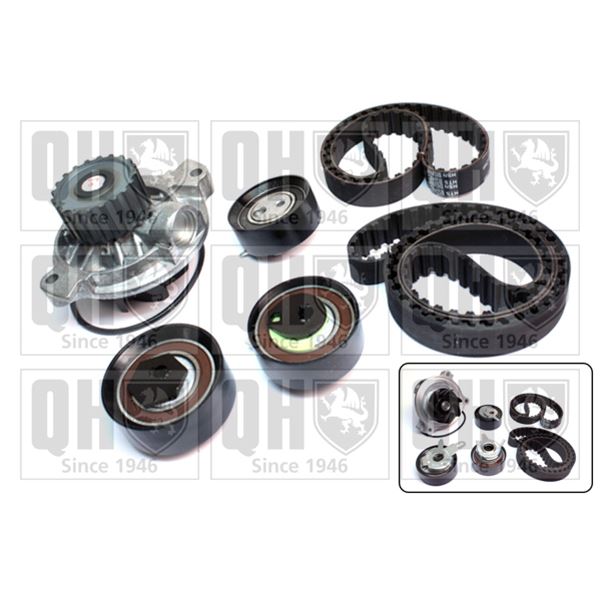 1 kit de distribution + 1 pompe à eau Quinton Hazell QBPK6500