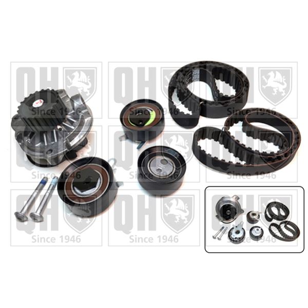 1 kit de distribution + 1 pompe à eau Quinton Hazell QBPK6510