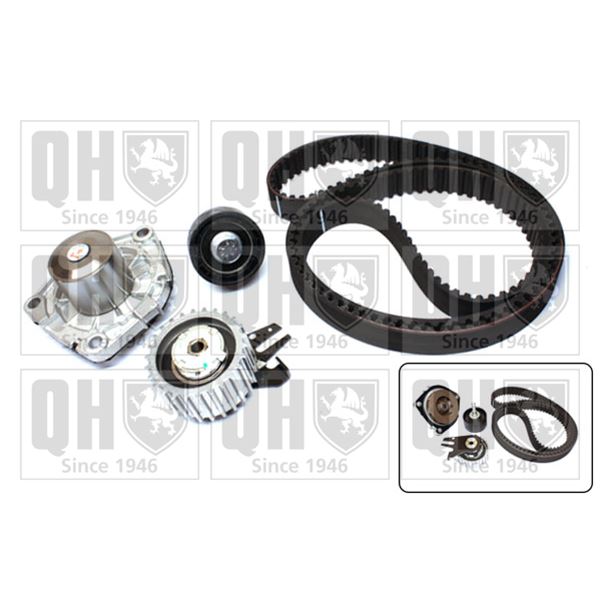 1 kit de distribution + 1 pompe à eau Quinton Hazell QBPK6590