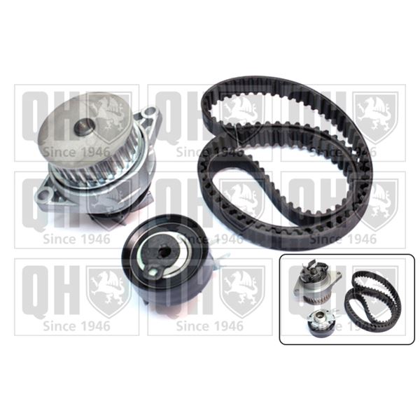 1 kit de distribution + 1 pompe à eau Quinton Hazell QBPK6681