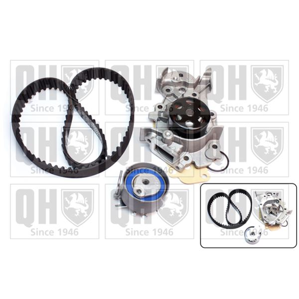 1 kit de distribution + 1 pompe à eau Quinton Hazell QBPK6781