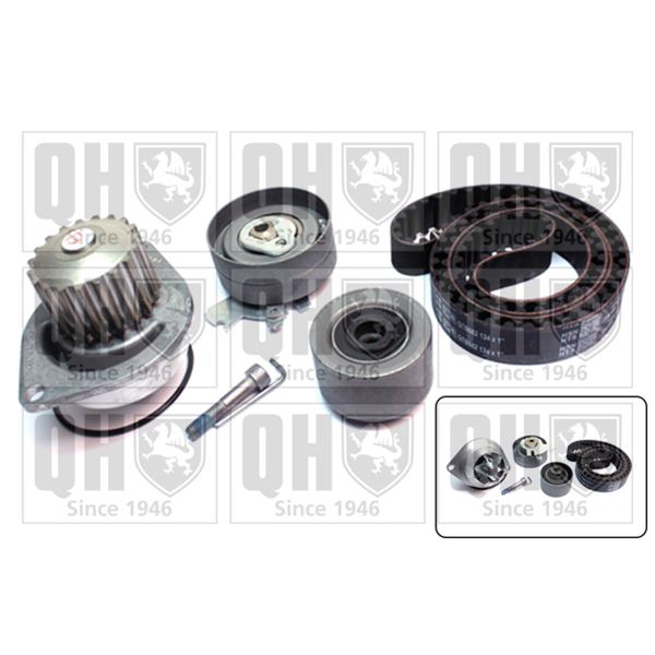 1 kit de distribution + 1 pompe à eau Quinton Hazell QBPK6790